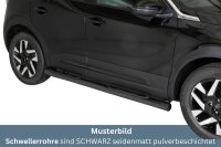 Schwellerrohre mit Tritt SCHWARZ für OPEL Mokka...