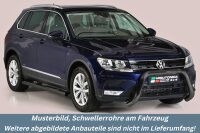 Schwellerrohre mit Tritt schwarz für VW Tiguan...