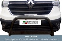 Frontbügel Edelstahl schwarz für Renault Trafic...