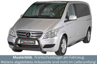 Schwellerrohre & Frontbügel SCHWARZ für Mercedes Vito Viano W639 Bj.10- Edelstahl