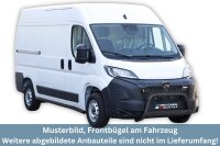 Frontbügel Edelstahl schwarz für Peugeot Boxer Facelift 2024 - Ø63mm Frontschutzbügel Gutachten