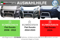 Edelstahl Frontbügel SCHWARZ für FIAT DUCATO Facelift ab 2024 Frontschutzbügel Gutachten