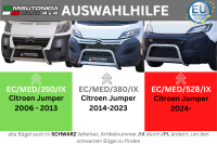 Frontbügel Edelstahl für Citroen Jumper Facelift 2024 - Ø63mm Gutachten Frontschutzbügel