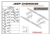 Anbausatz für Schwellerrohre oval mit Tritt für...