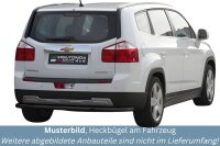 Heckschutzbügel SCHWARZ für CHEVROLET Orlando V2A Ø63mm TÜV Edelstahl