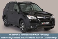 Schwellerrohre SCHWARZ Design für SUBARU Forester SJ...