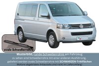 Schwellerrohre SCHWARZ oval mit Tritt für VW T5 ab...