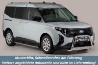 Schwellerrohre oval mit Tritt für FORD Transit...