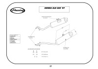 MARVING Auspuff "Enduro amacal" Verchromt für Honda SLR 650 / Vigor 650 (Bj. 1997-2001)