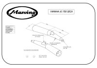 MARVING Auspuffpaar "Master" verchromt für Yamaha XJ 750 SECA