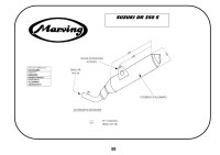 MARVING Auspuff "Amacal" verchromt+Aluhülle für Suzuki DR 350 S (Bj. 1990-1999)