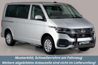 Schwellerrohre SCHWARZ Design für VW T6 & T6.1...