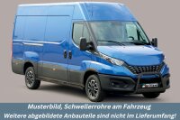 Schwellerrohre SCHWARZ ohne Tritt für IVECO Daily...