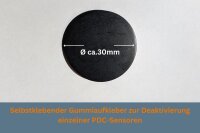 2er Set PDC Sticker Deaktivierung Parksensoren Einparkhilfe Abdeckung große Ausführung Ø30mm