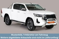 Trittbretter für TOYOTA HiLux Doppelkabine ab Bj.2021-  Edelstahl Ø50mm mit TÜV