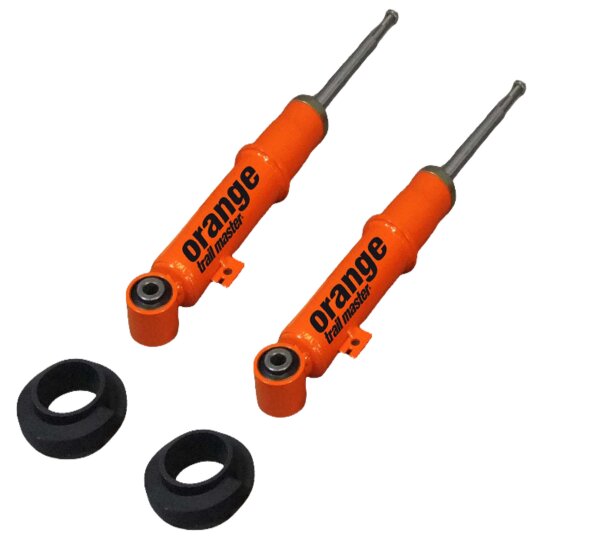 2 Trailmaster Orange Federbeine für Mitsubishi L200 KAOT 0-50mm Vorderachse Stoßdämpfer