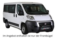 Frontbügel Edelstahl SCHWARZ für FIAT DUCATO 2006/2013 Frontschutzbügel mit Gutachten