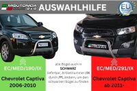 Frontbügel Edelstahl für Chevrolet Captiva 2006 - 2010 63mm Rammschutz