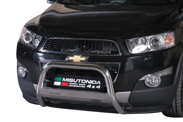 Frontbügel Edelstahl für Chevrolet Captiva 2011 - 63mm mit Gutachten Frontschutzbügel