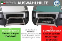 Frontbügel Edelstahl für Citroen Jumper 2006 - 2013 63mm mit Gutachten Frontschutzbügel