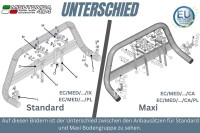 Frontbügel Edelstahl für Citroen Jumper 2006 - 2013 63mm mit Gutachten Frontschutzbügel