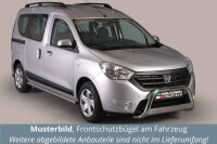 Frontbügel Edelstahl für Dacia Dokker 2014 - 63mm Gutachten Frontschutzbügel