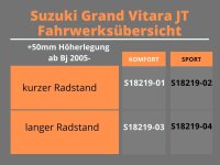 Trailmaster Fahrwerk Höherlegung für Suzuki Grand Vitara JT kurz +50mm Sport
