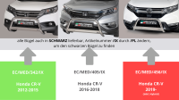 Frontbügel Edelstahl für Honda CR-V 2012 - 2015 63mm mit ABE Frontschutzbügel