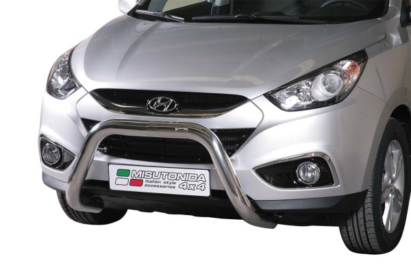 Frontbügel Edelstahl für Hyundai IX 35 2011 - 76mm ABE Frontschutzbügel Bullbar