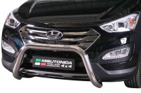 Frontbügel Edelstahl für Hyundai Santa Fe 2012 - 76mm mit ABE Frontschutzbügel