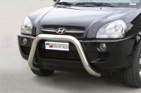 Frontbügel Edelstahl für Hyundai Tucson 2004 - 2014 76mm ABE Frontschutzbügel