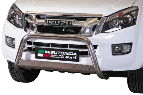 Frontbügel Edelstahl für Isuzu D-Max 2012-2016 Ø63mm ABE Frontschutzbügel