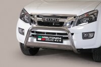 Frontbügel Edelstahl für Isuzu D-Max 2012-2016 Ø63mm mit Gutachten Frontschutzbügel