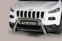 Frontbügel Edelstahl für Jeep Cherokee 2014 - 76mm ABE Frontschutzbügel Bullbar