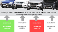 Frontbügel Edelstahl für KIA Sportage 2010 - 2015 76mm mit ABE Frontschutzbügel