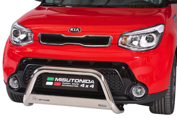 Frontbügel Edelstahl für KIA Soul 2014 - 63mm mit ABE Frontschutzbügel Bullbar