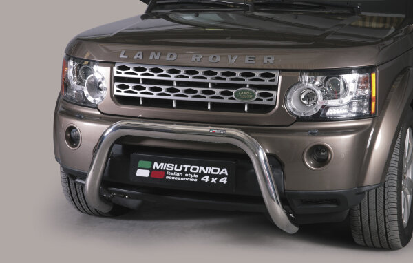 Frontbügel Edelstahl für Land Rover Discovery 4 2012 - 76mm mit ABE Rammschutz