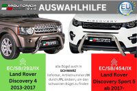 Frontbügel Edelstahl für Land Rover Discovery 4 2012 - 76mm mit ABE Rammschutz