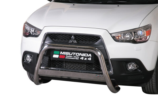 Frontbügel Edelstahl für Mitsubishi ASX 2010 - 2012 63mm mit Gutachten Frontschutzbügel