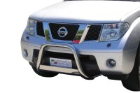 Frontbügel Edelstahl für Nissan Pathfinder 2005 - 2011 63mm mit ABE Rammschutz