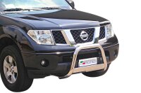 Frontbügel Edelstahl für Nissan Navara 2005 - 2009 63mm mit Gutachten Frontschutzbügel