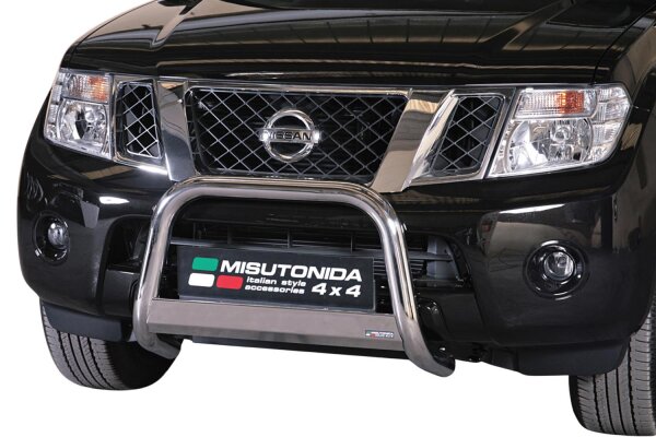 Frontbügel Edelstahl für Nissan Pathfinder R51 2011 - 63mm mit Gutachten Frontschutzbügel