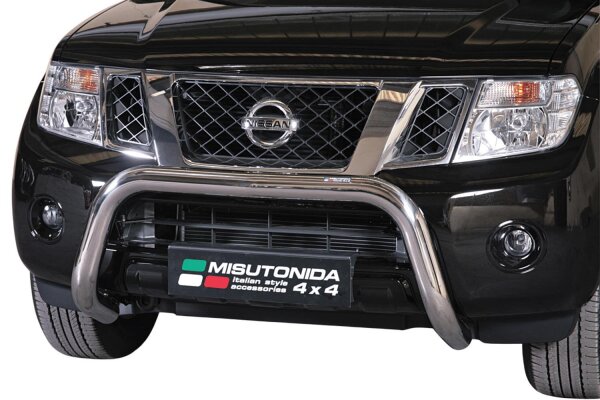 Frontbügel Edelstahl für Nissan Pathfinder R51 2011 - 76mm mit Gutachten Frontschutzbügel