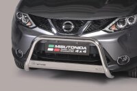 Frontbügel Edelstahl für Nissan Qashqai J11 2014 - 63mm mit Gutachten Frontschutzbügel Bullbar