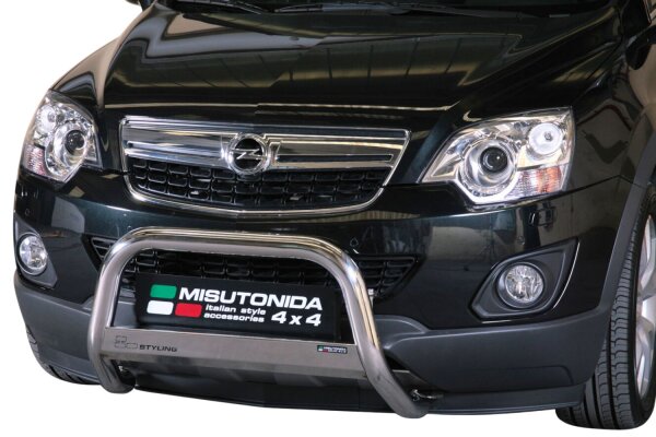 Frontbügel Edelstahl für Opel Antara 2011 - 63mm ABE Frontschutzbügel Bullbar