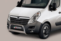 Frontbügel Edelstahl für Opel MOVANO B 2010-2019 Ø63mm Gutachten Frontschutzbügel