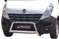 Frontbügel Edelstahl für Renault Master 2010-2018 Ø63mm mit Gutachten Frontschutzbügel