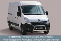 Frontbügel Edelstahl für Renault Master 2010-2018 Ø63mm mit Gutachten Frontschutzbügel