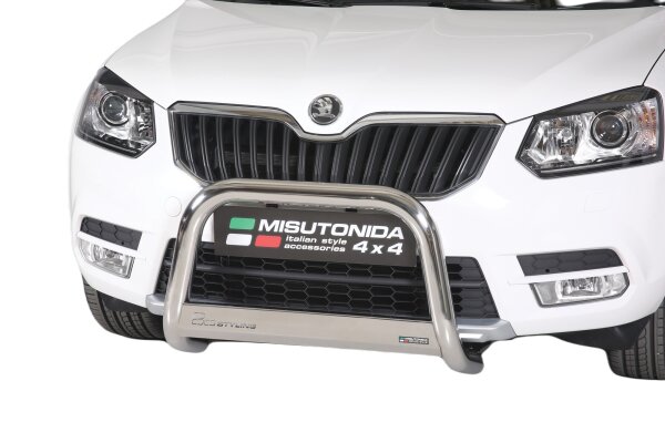 Frontbügel Edelstahl für Skoda Yeti 2014 - 63mm mit ABE Frontschutzbügel Bullbar