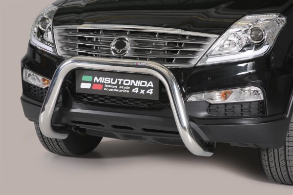 Frontbügel Edelstahl für Ssangyong Rexton W  2013 - 76mm ABE Frontschutzbügel